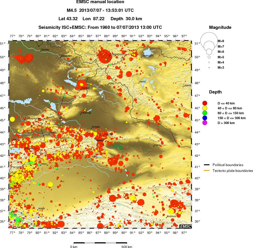 wide historical seismicity