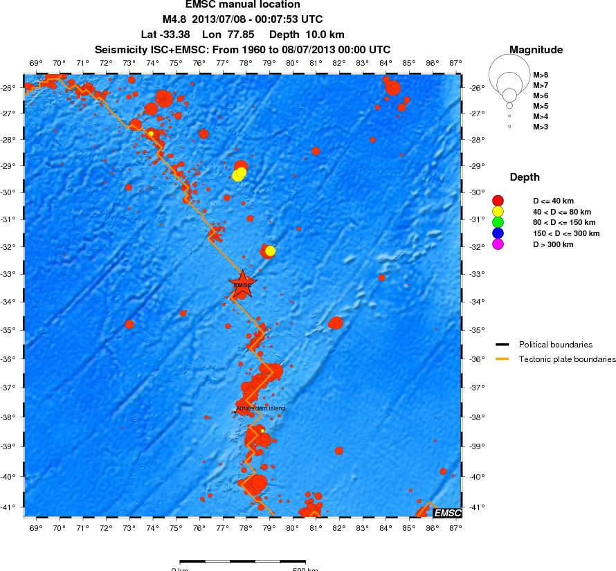 wide historical seismicity