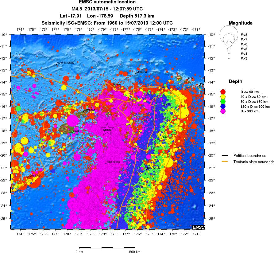 wide historical seismicity