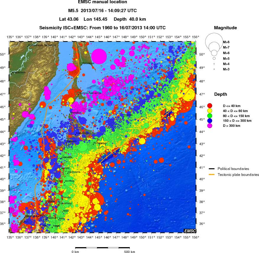 wide historical seismicity