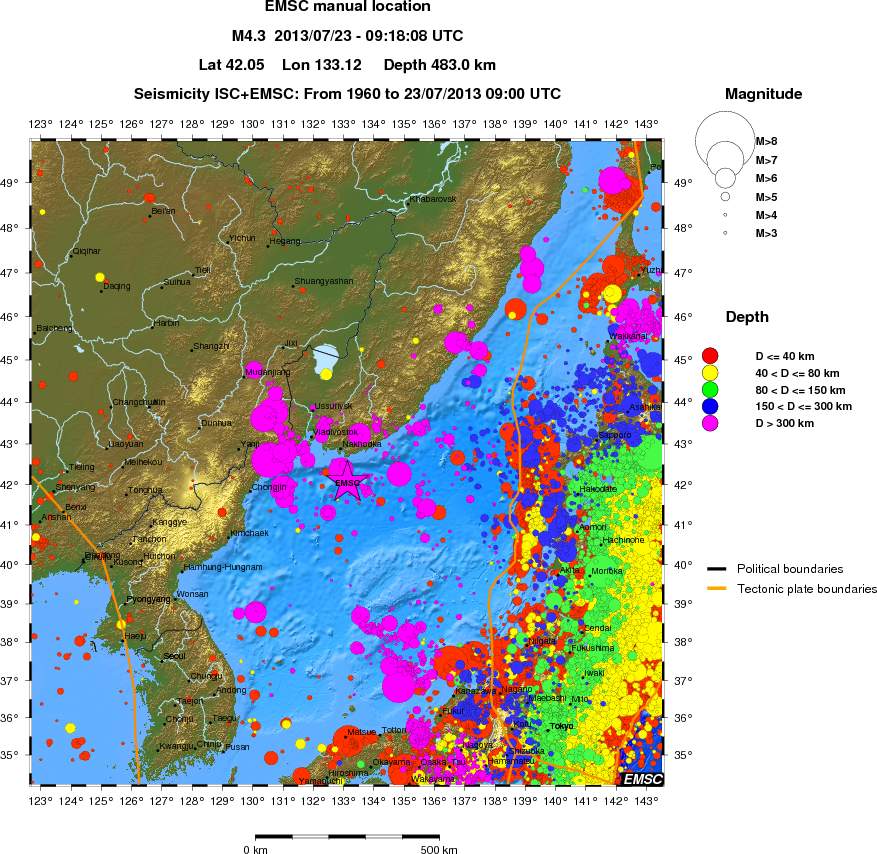 wide historical seismicity