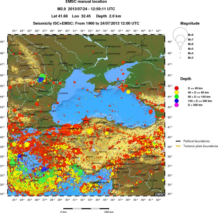 wide historical seismicity