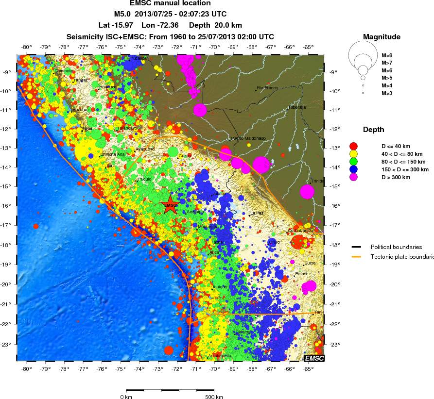 wide historical seismicity