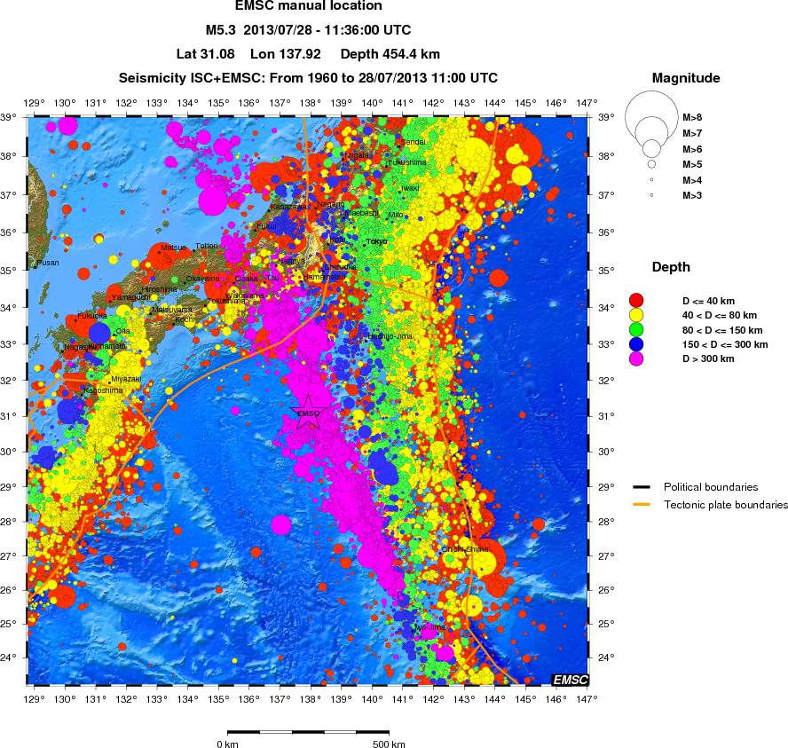wide historical seismicity