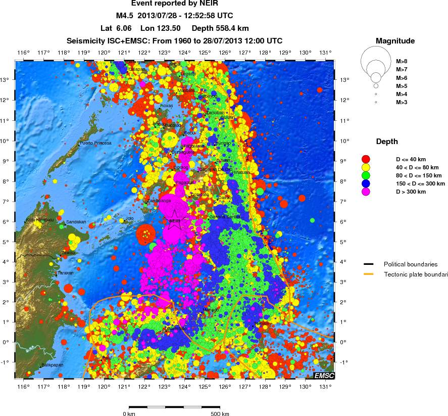 wide historical seismicity