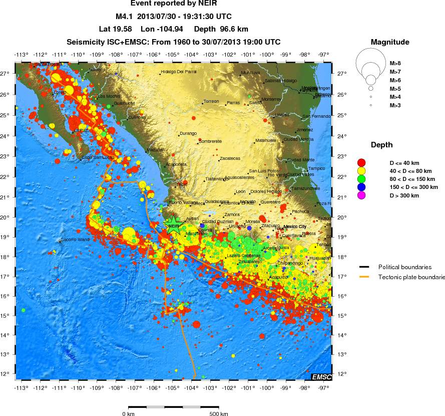 wide historical seismicity