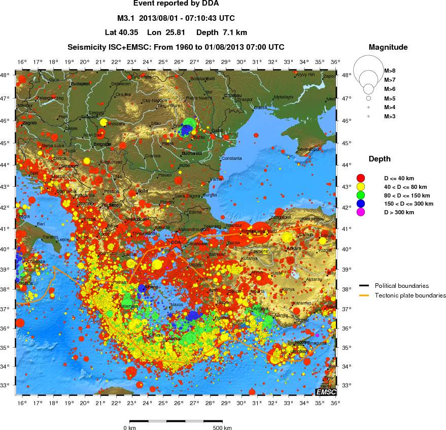 wide historical seismicity
