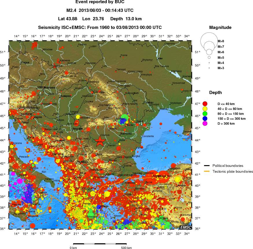 wide historical seismicity