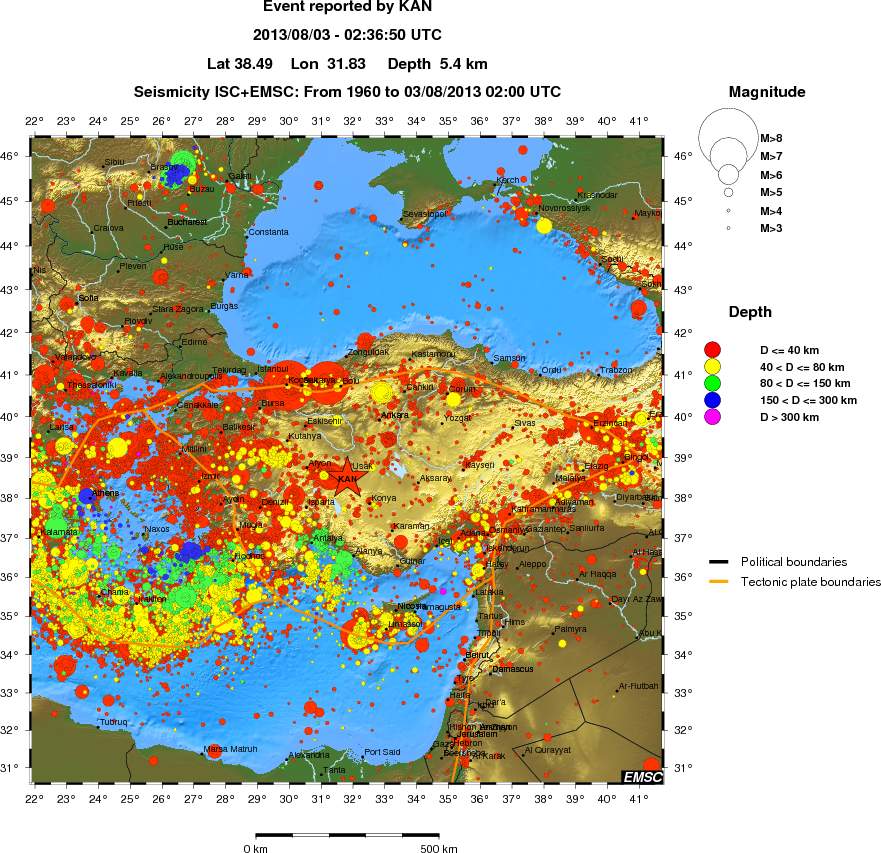 wide historical seismicity