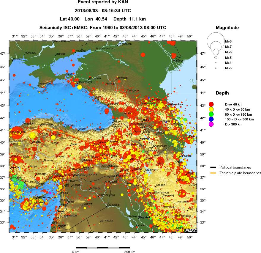 wide historical seismicity