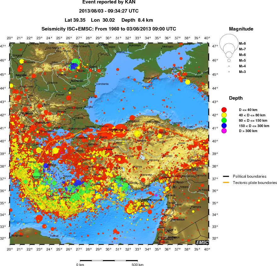 wide historical seismicity