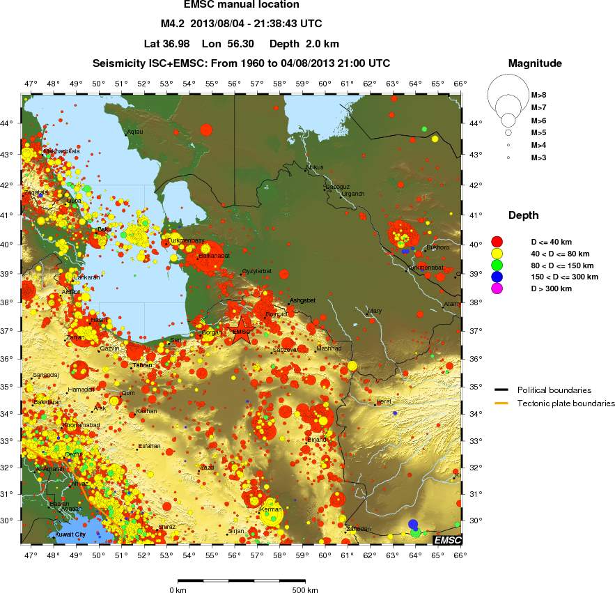 wide historical seismicity