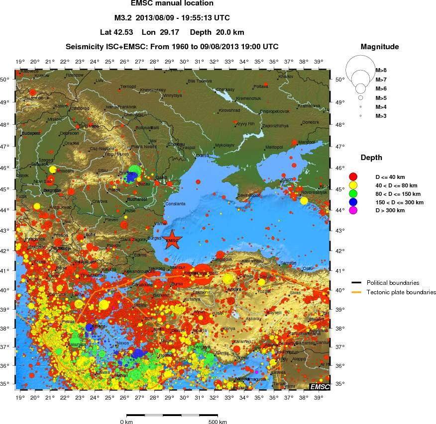 wide historical seismicity