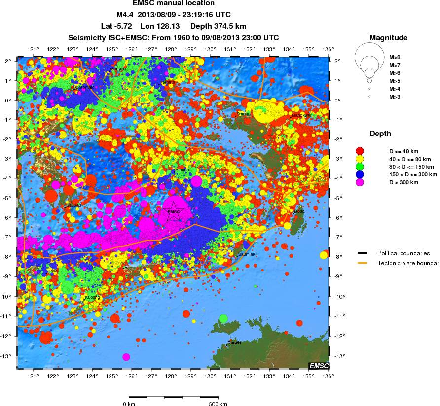 wide historical seismicity