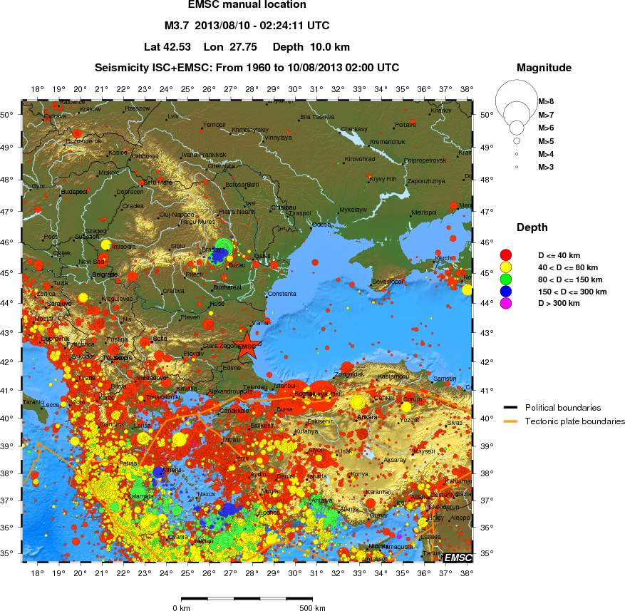 wide historical seismicity