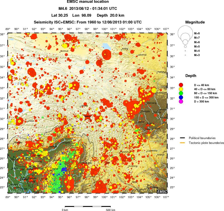 wide historical seismicity