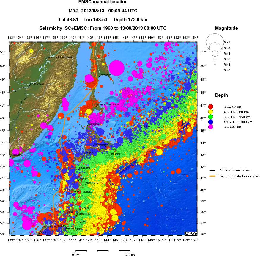 wide historical seismicity