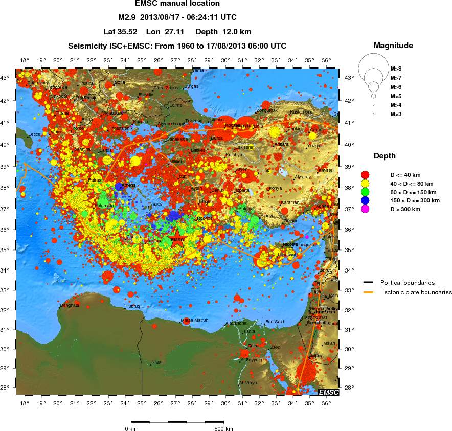 wide historical seismicity
