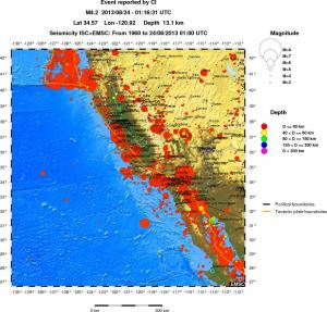wide historical seismicity