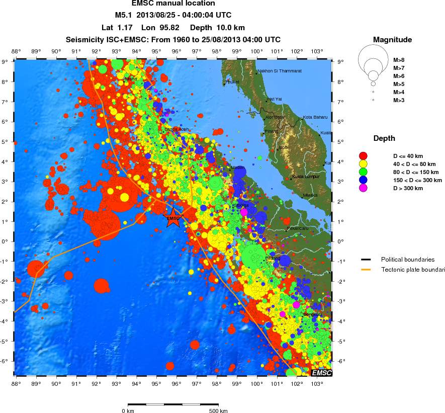 wide historical seismicity