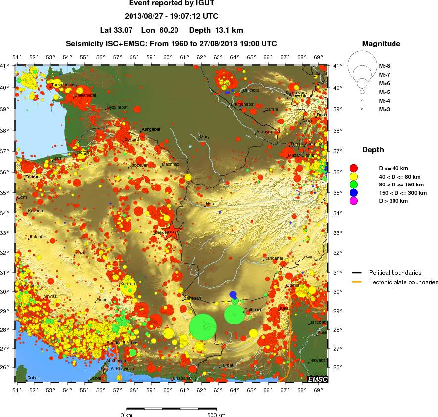 wide historical seismicity