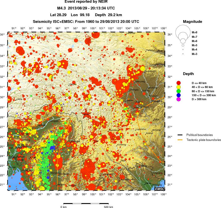 wide historical seismicity
