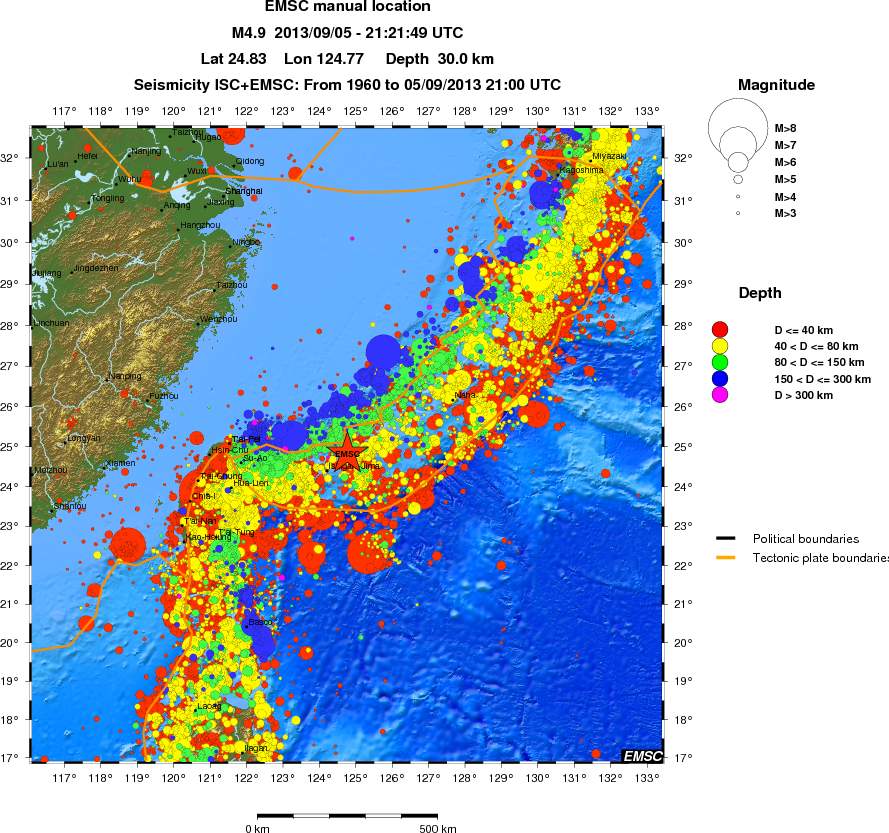 wide historical seismicity
