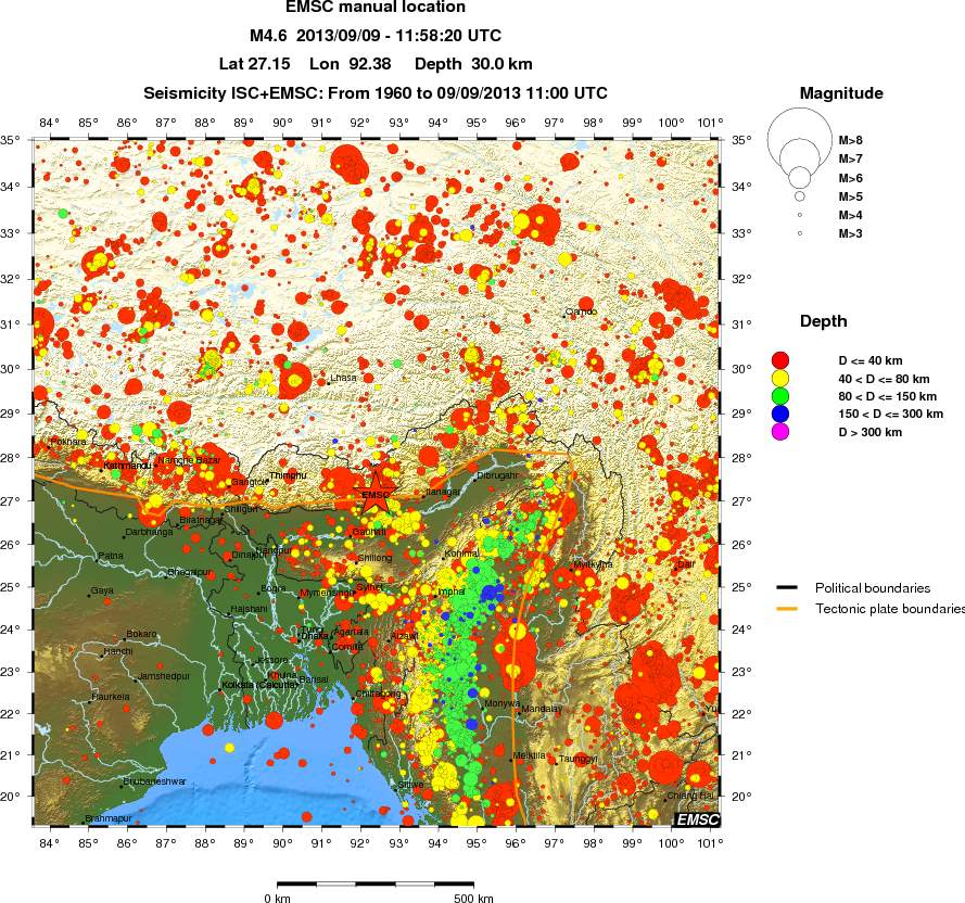wide historical seismicity