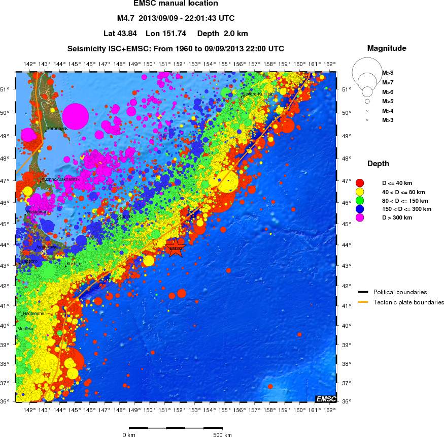 wide historical seismicity