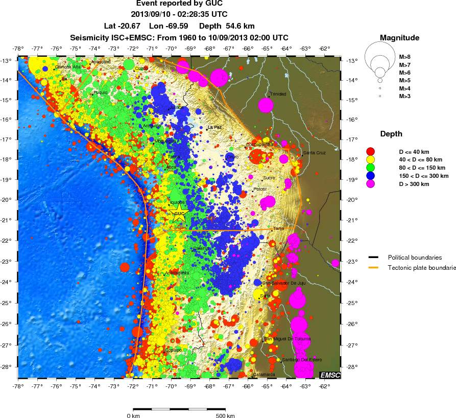 wide historical seismicity