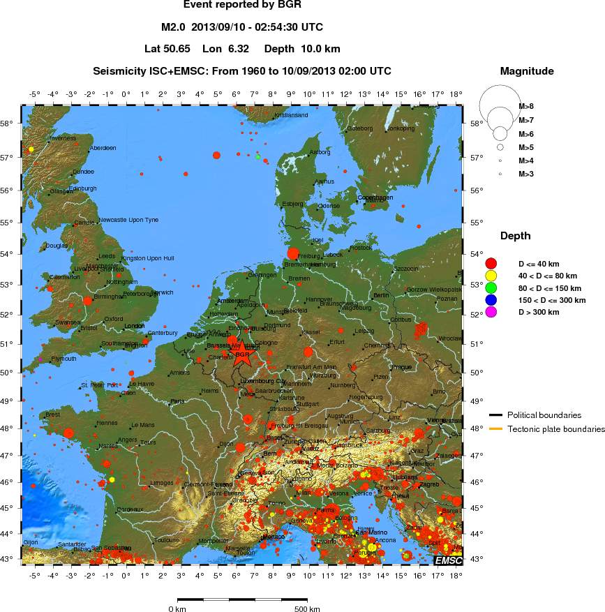 wide historical seismicity