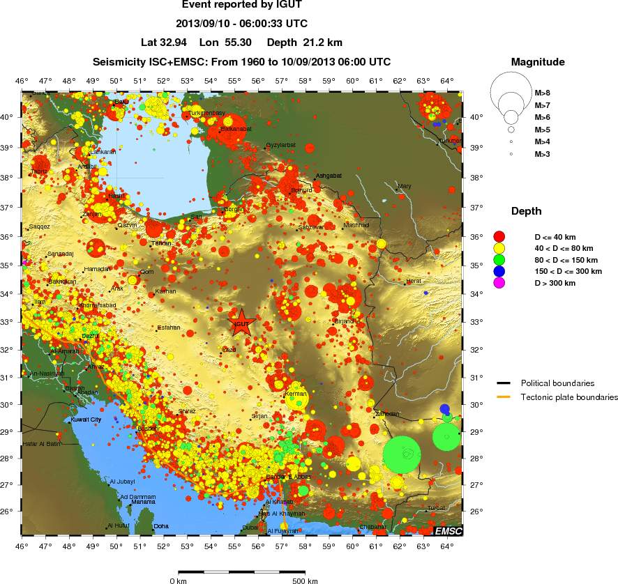 wide historical seismicity