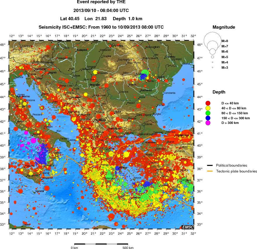 wide historical seismicity