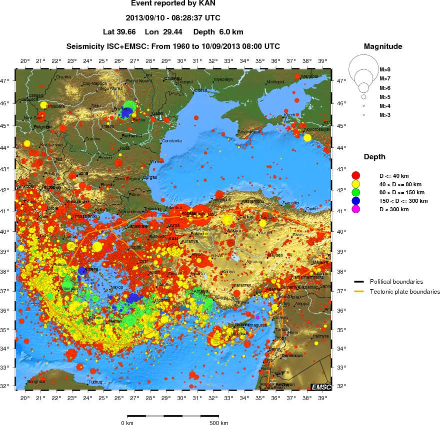 wide historical seismicity