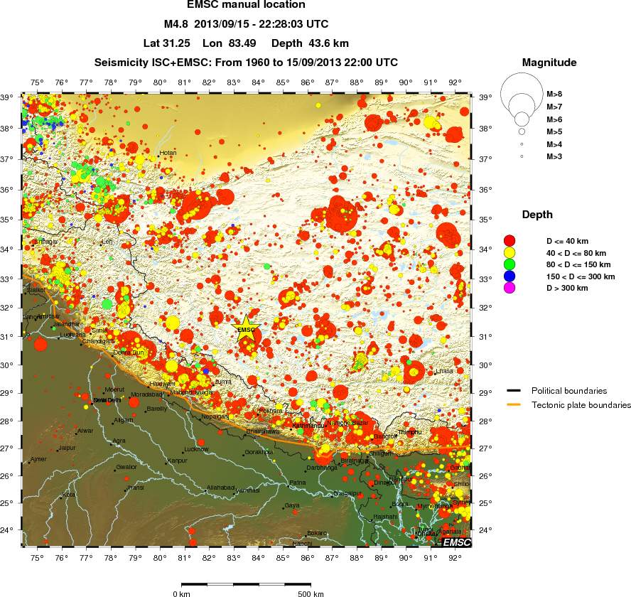 wide historical seismicity
