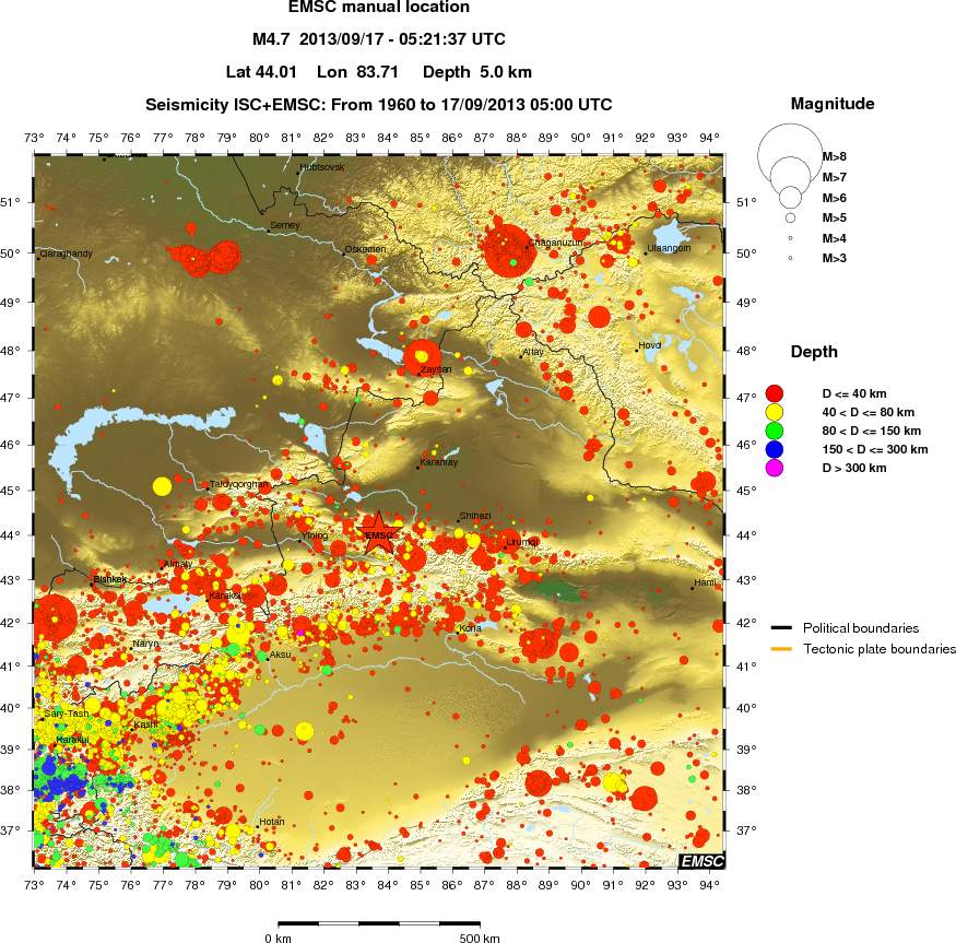wide historical seismicity