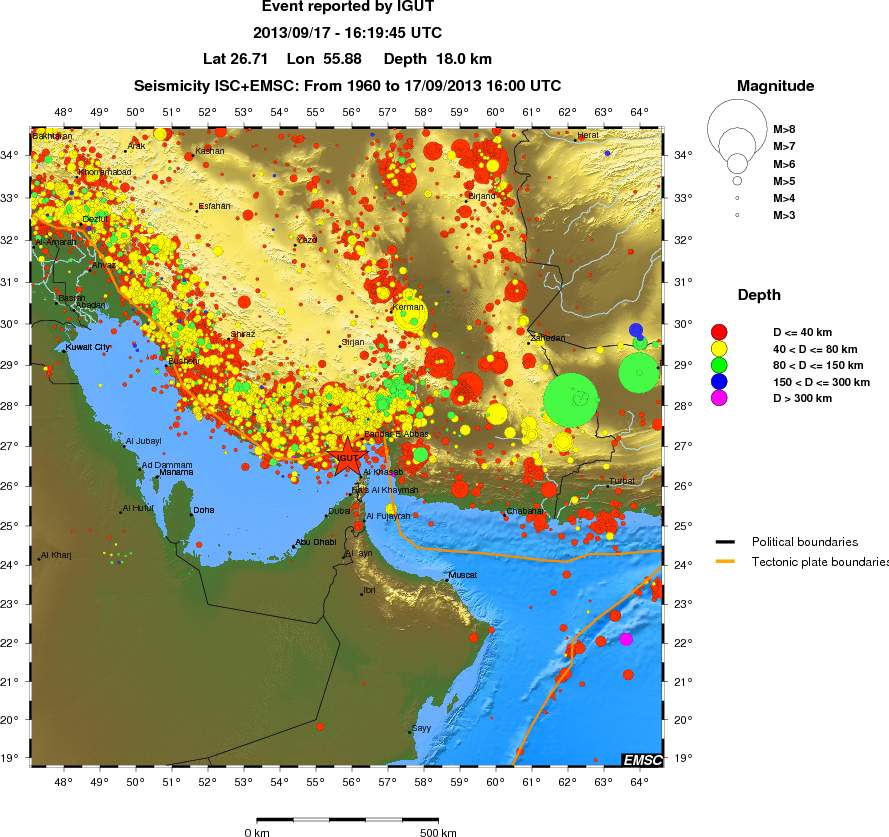 wide historical seismicity