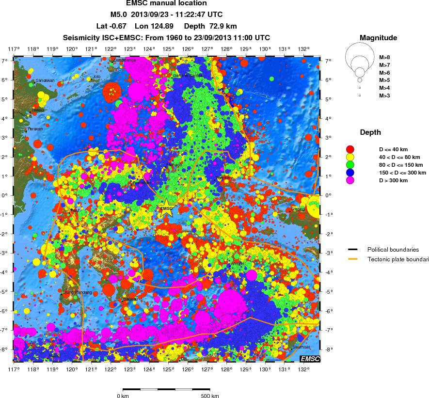 wide historical seismicity