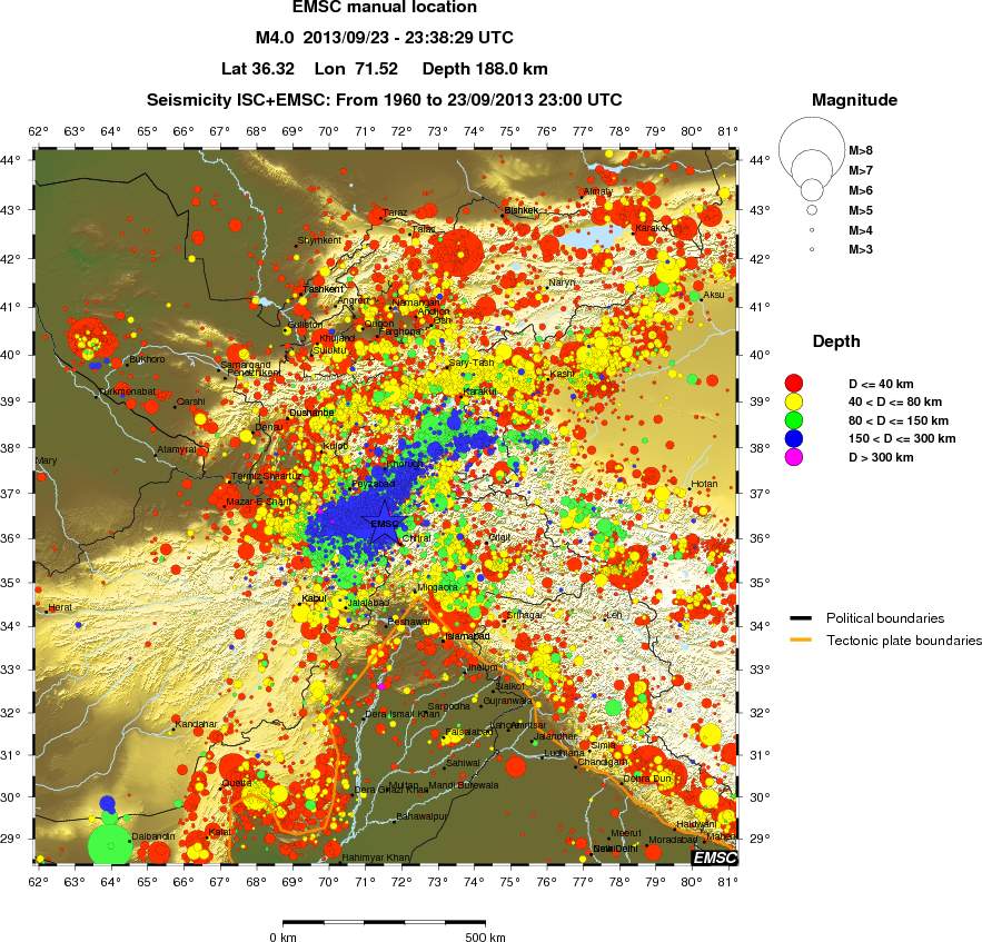 wide historical seismicity