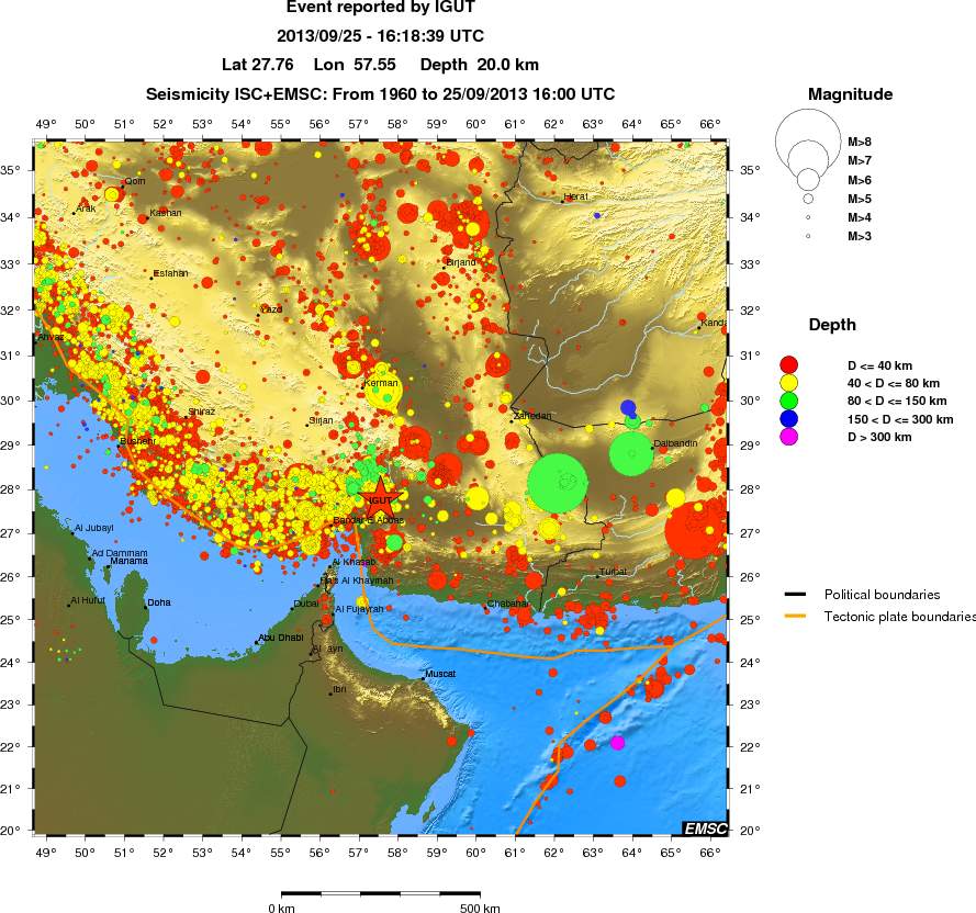 wide historical seismicity