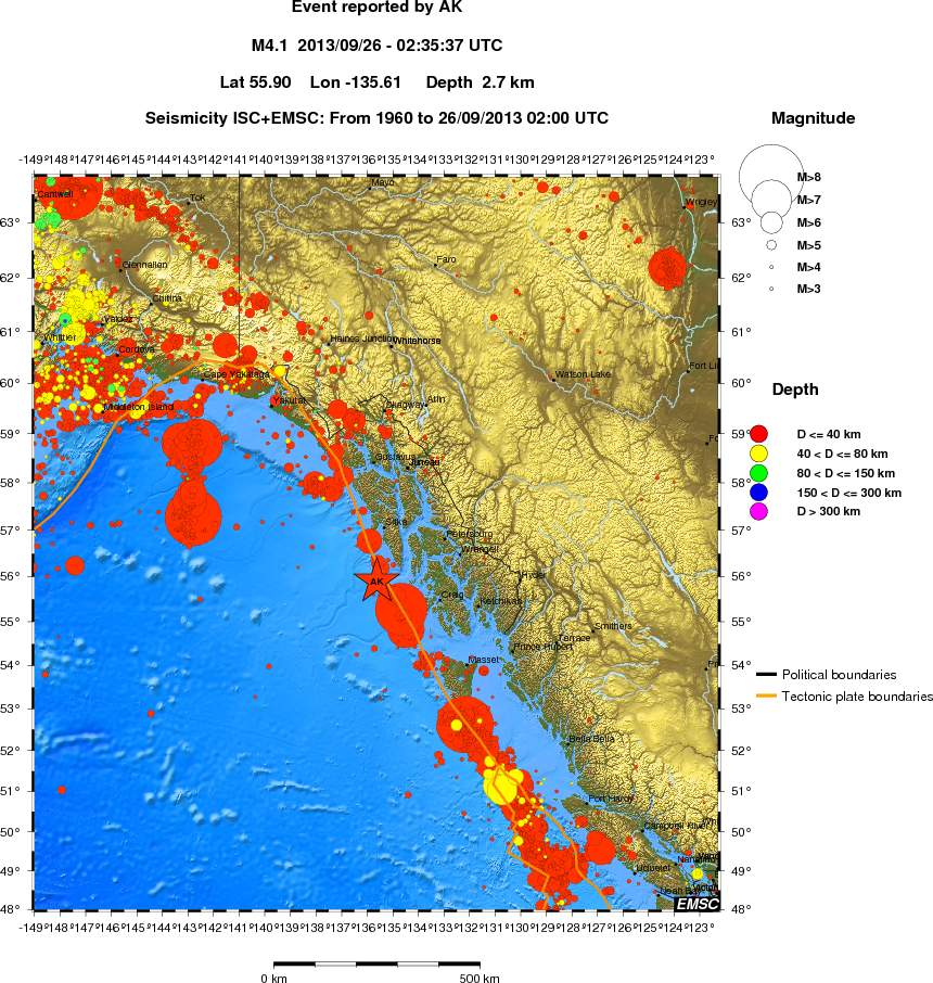 wide historical seismicity