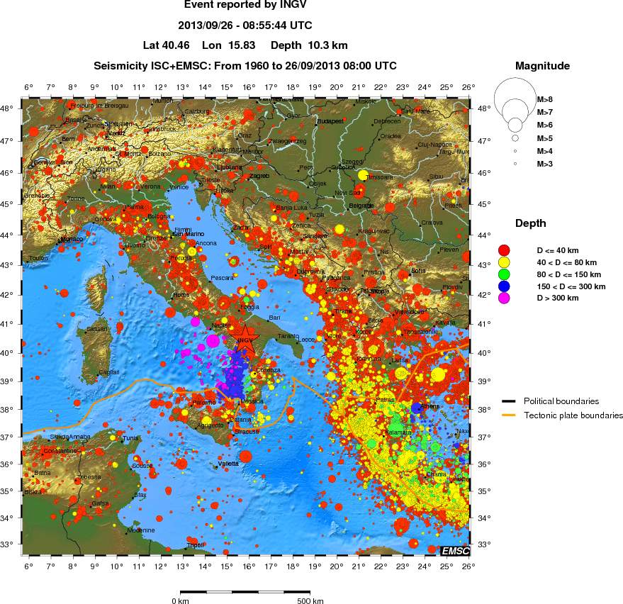 wide historical seismicity