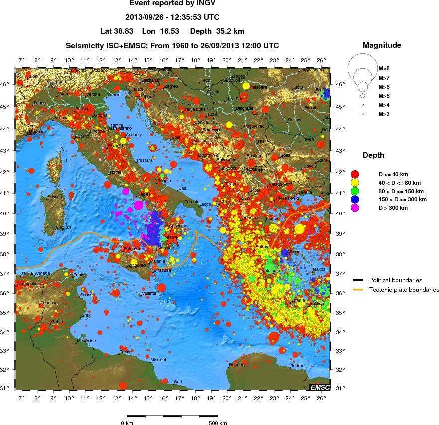 wide historical seismicity