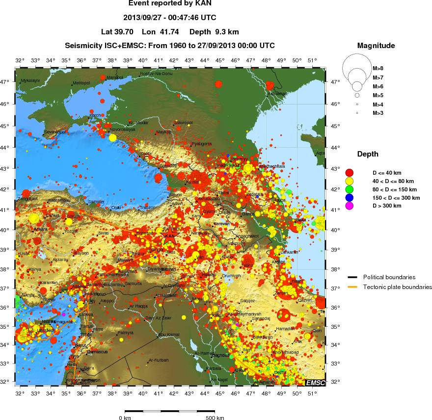 wide historical seismicity