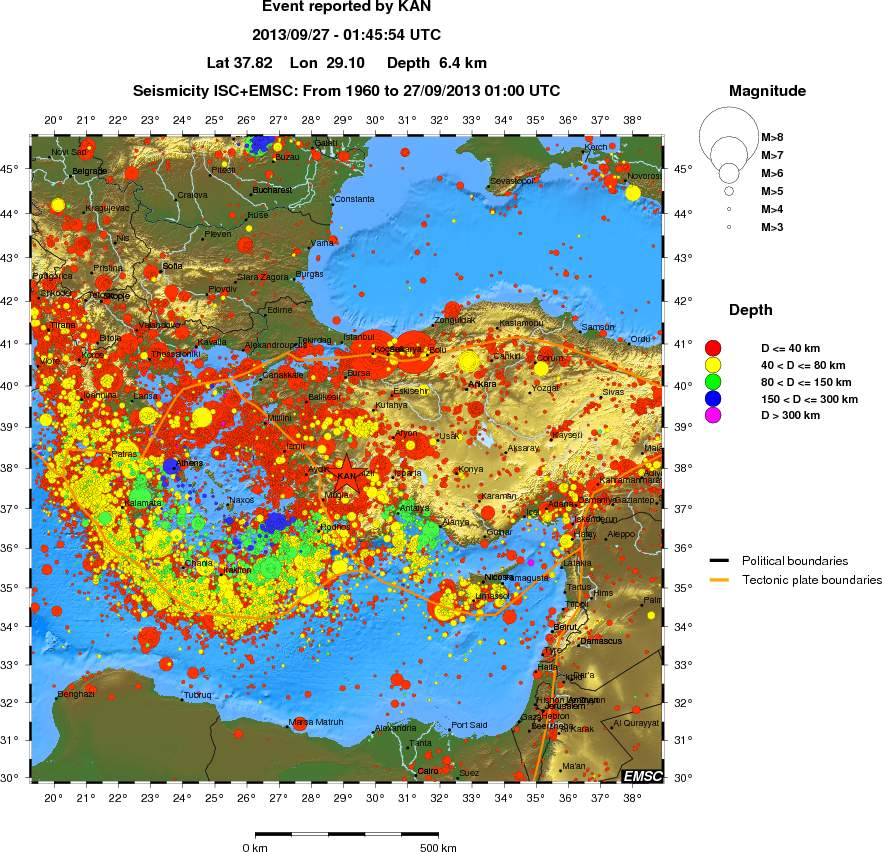 wide historical seismicity