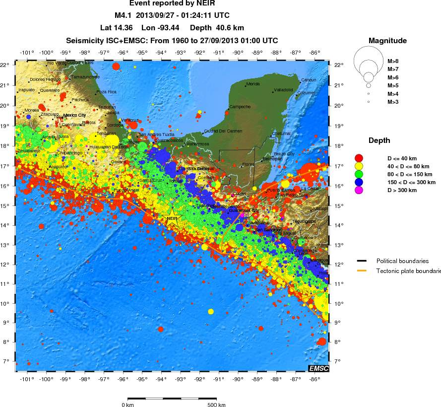 wide historical seismicity