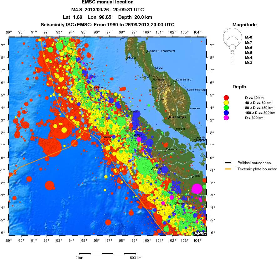 wide historical seismicity