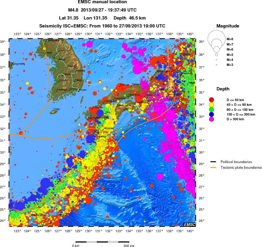 wide historical seismicity