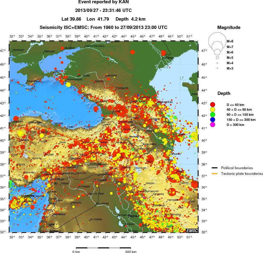 wide historical seismicity