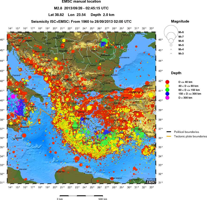 wide historical seismicity